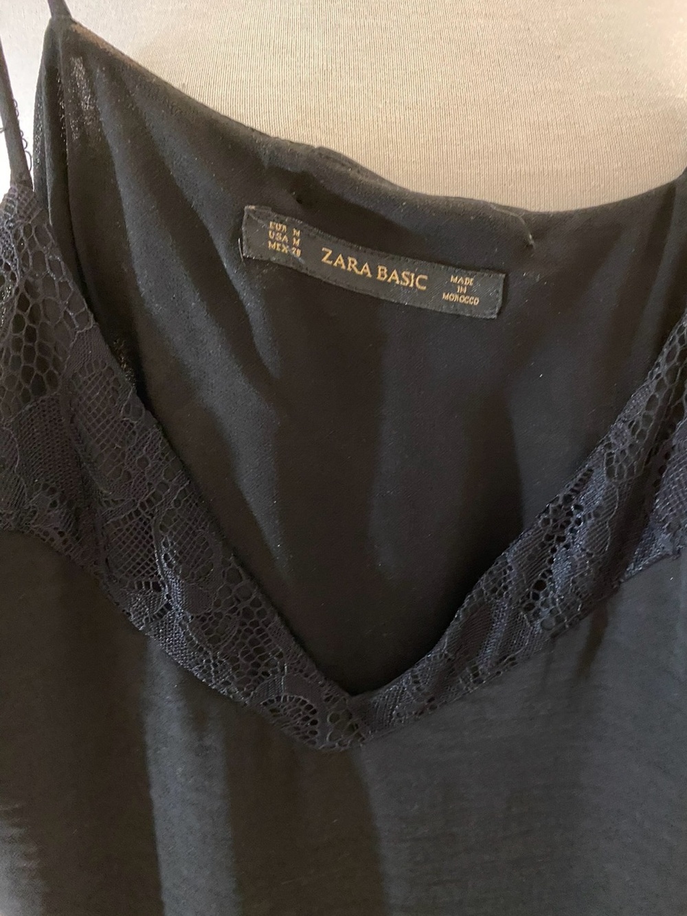 Zara  Black Slip Maxi Dress with Side Slit - Picture 6 of 11